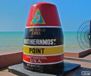 yapboz Southernmost Point, (Güney), Key West, Florida, Amerika Birleşik Devletleri